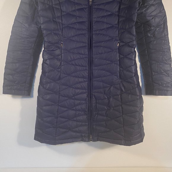 Patagonia Dark Navy Nano Puff Style Down Fill Parka Light Jacket Women Size M - Picture 3 of 10